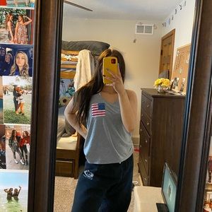 American flag tank top!!